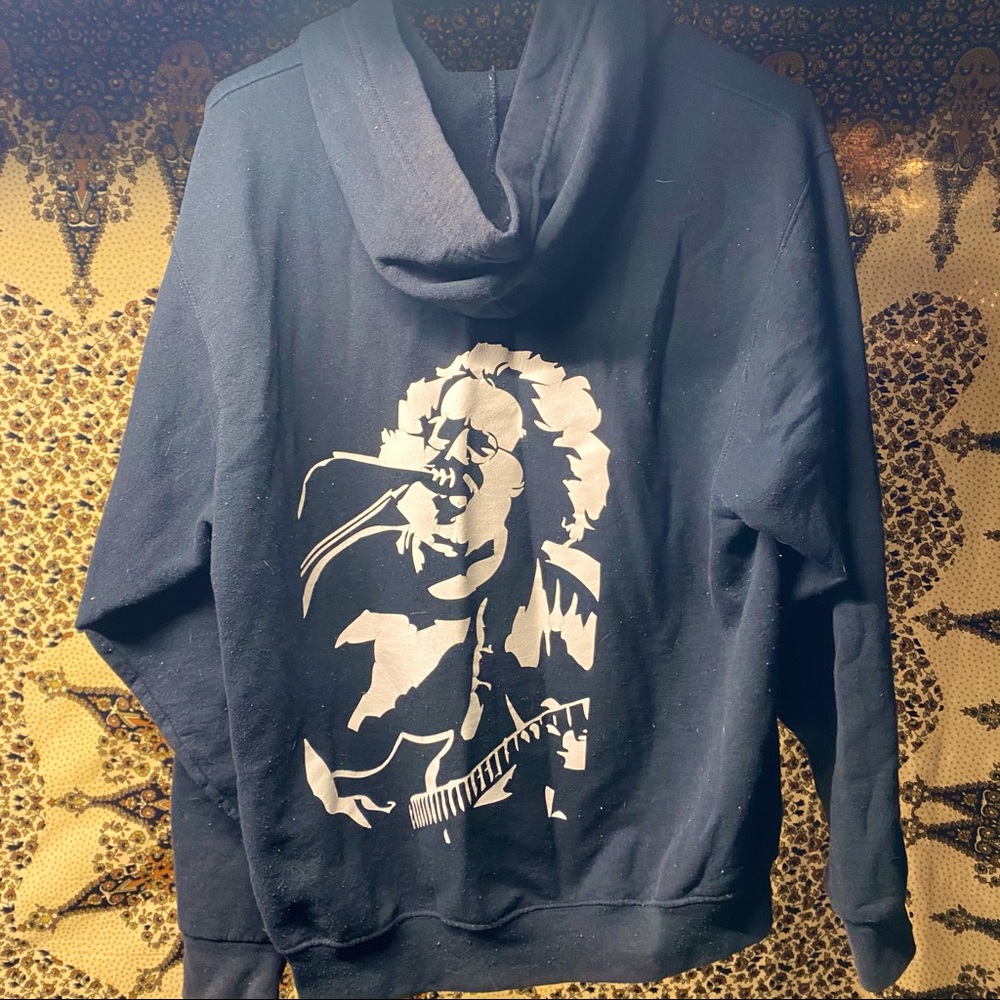 Jerry Garcia Black Zip Up Sweatshirt